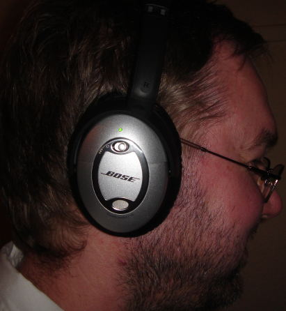 Me wearing QC 15 headphones