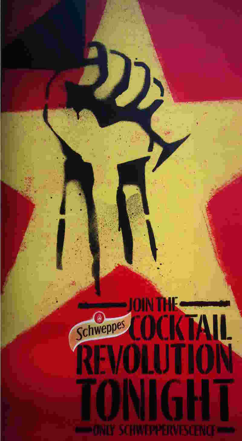 communist revolution Schweppes drinks