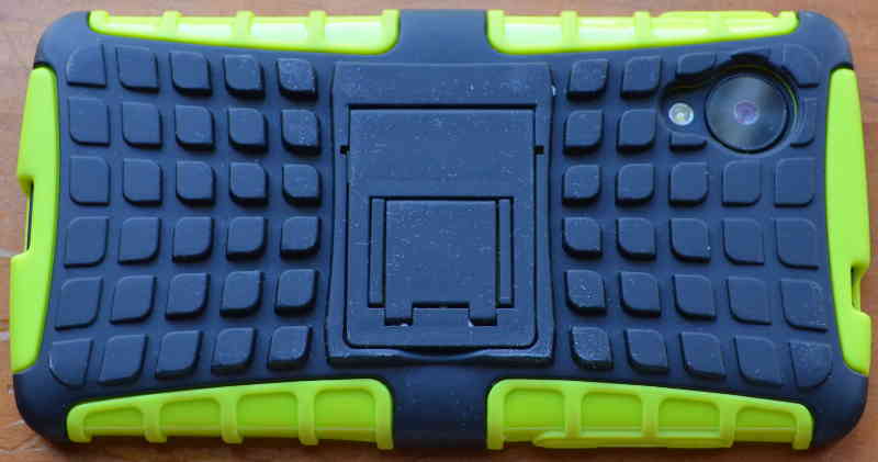 back of case showing both layers