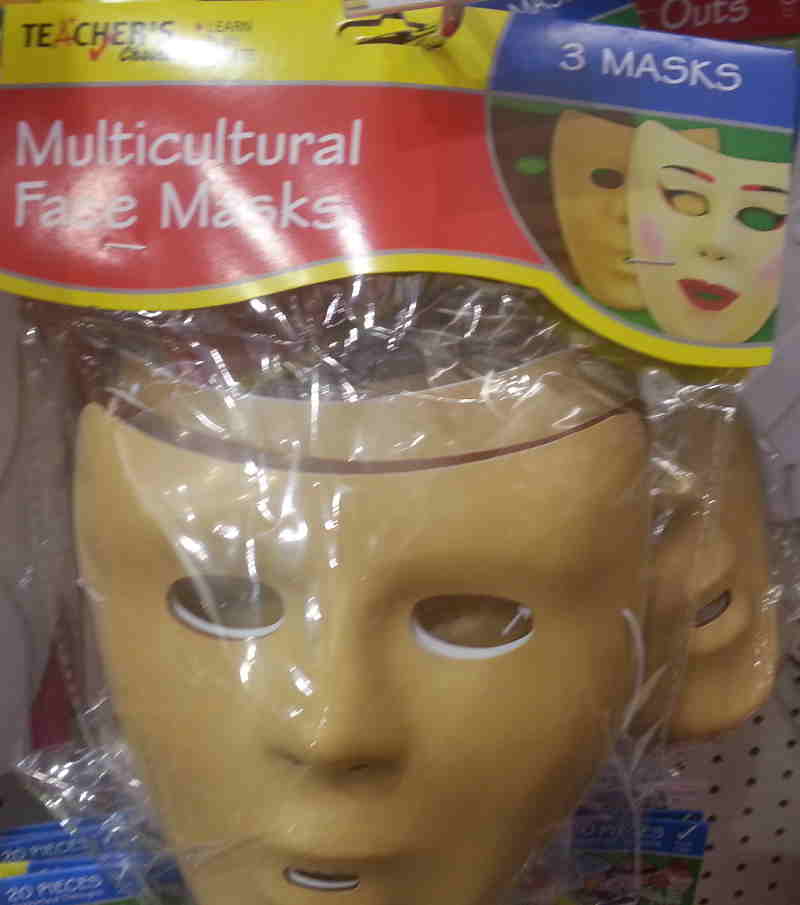 teachers choice blackface and yellowface masks